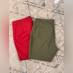 16p Banana Republic Factory - (2) pairs SLOAN SLIM Ankle PANT